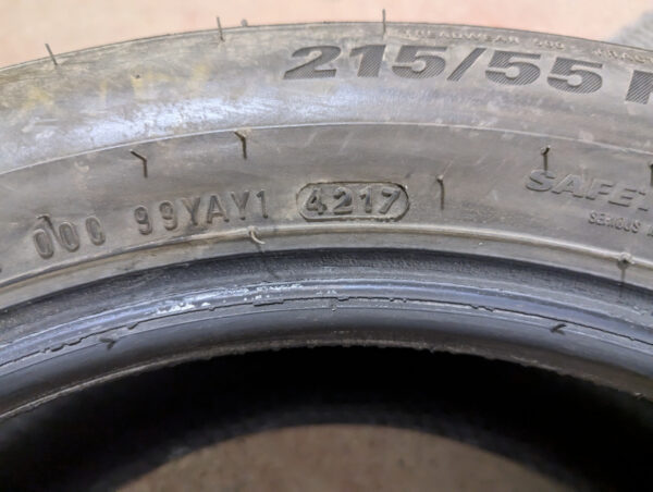 Un (1) pneu d'occasion Kumho Solus TA31 215/55R17 - Image 6